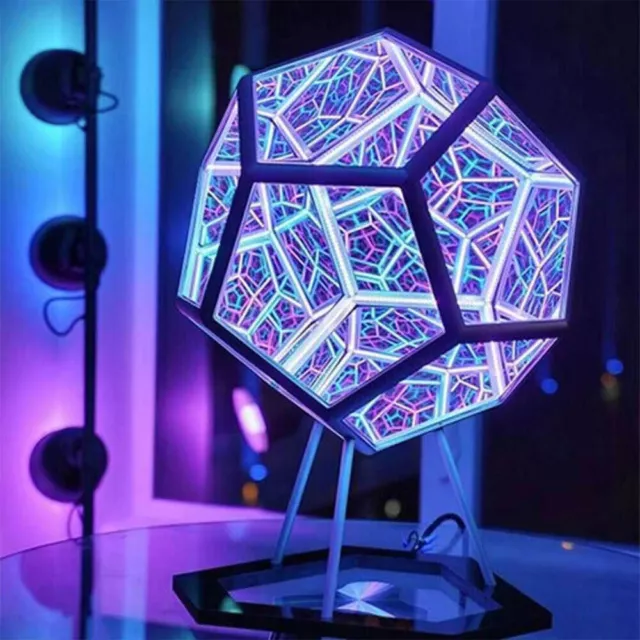 Infinity Dodecahedron LED Light Multicolor Art Light Night Light Christmas Gifts 2