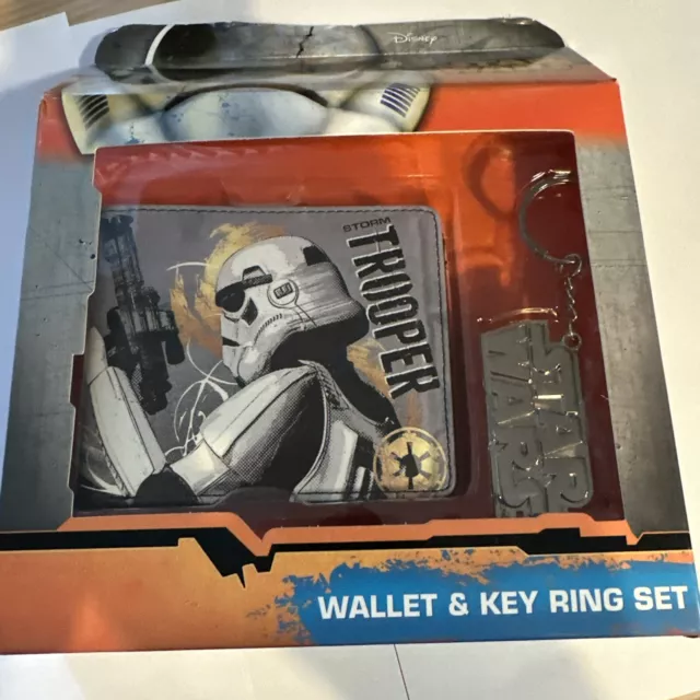 Juego de billetera y llavero Star Wars Stormtrooper