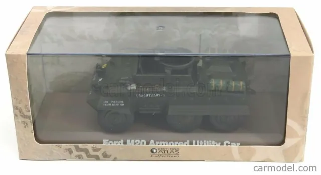 Atlas 1/43 Diecast Wwii Us Army Ford M20 6W Armoured Utility/Recconnaisance Car 3
