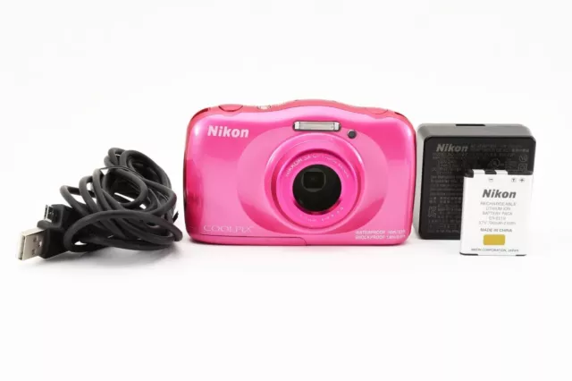 Nikon Coolpix W100 13.2MP Cámara digital impermeable rosa [Excelente] de JAPÓN