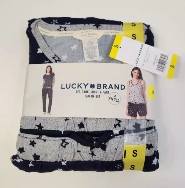 Lucky Brand Ladies 4-Piece Pajama Set 