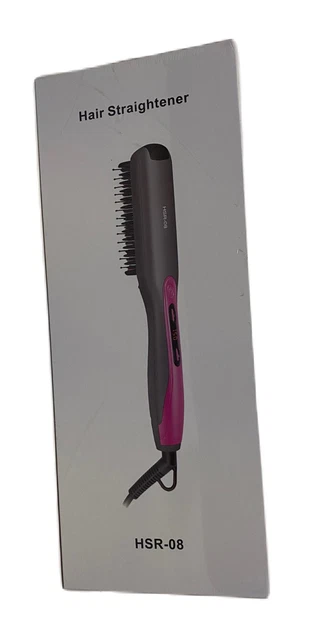 Professional hair Straightener Brush for Frizz-Free Silky Hair 4 Temp Settings