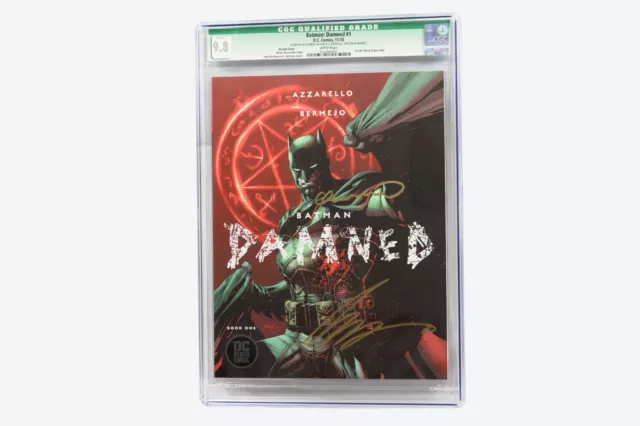 Batman: Damned #1 Jim Lee Variant CGC 9.8 1st Print Signed by Bermejo, Azzarello