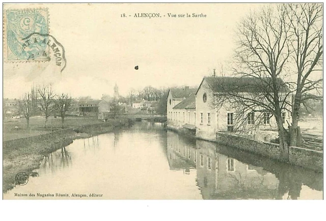61.ALENCON.n°28846.VIEW ON THE SARTHE