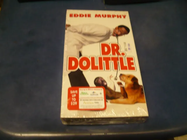 Dr. Dolittle (VHS, 1998) Eddie Murphy 20th Century Fox Family Feature Movie *NEW