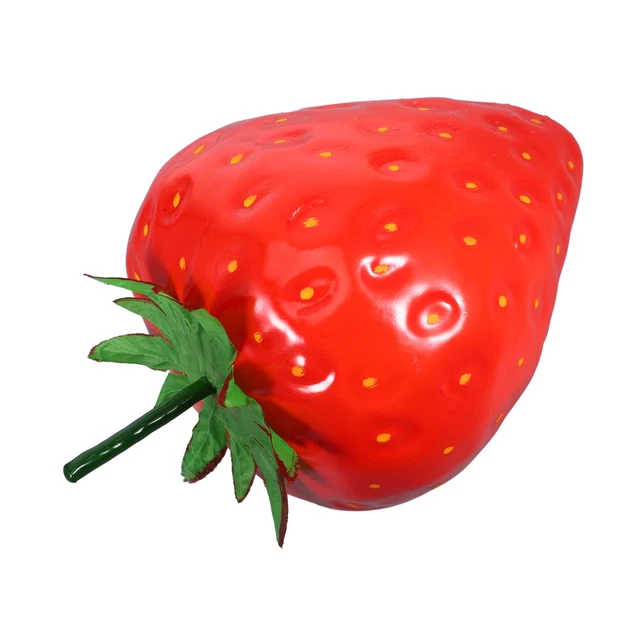 JINJUMEI 30 Pièces Fraises Fruits En Plastique - Fraises Artificielles Réalistes Pour Décoration Maison Et Photographie