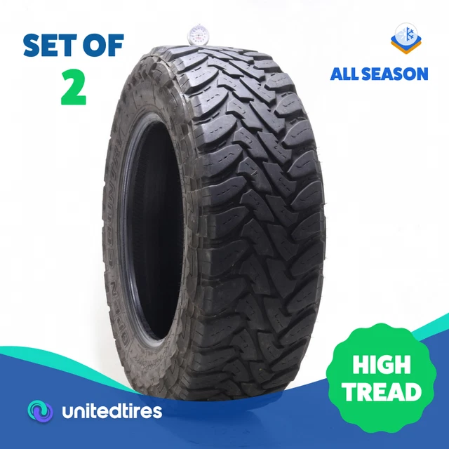 Set of (2) Used LT 35X11.5R20 Toyo Open Country MT 124Q - 10-11.5/32