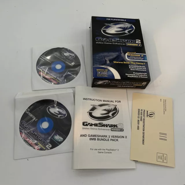 GAMESHARK VERSION 5.4 PlayStation 2 PS2 Missing Disc 1 Rare $29.97