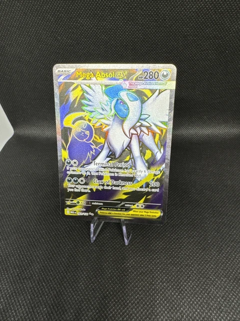 Mega Evolved Absol MEGA ABSOL EX 2025 Pokemon TCG Mega Evolution #161/132 Ultra Rare Full ...