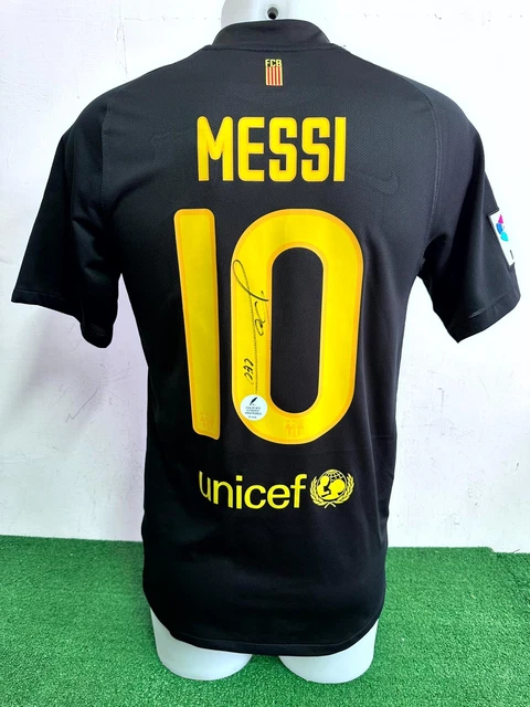 01 MAGLIA BARCELONA Messi Autografata No Match Worn Shirt Jersey