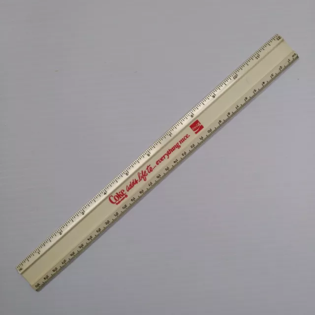 Coca-Cola 12" Ruler Coke Adds Life to Everything Nice Vintage 1970s