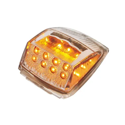 United Pacific 39528 Truck Cab Light   17 Led Reflector Square, Amber Led/Clear