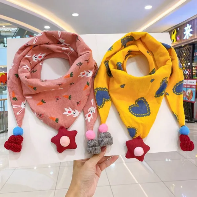 Accessori abbigliamento coniglio cotone sciarpa bambini stile coreano sciarpa triangolo sciarpa
