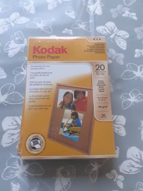 Kodak  Gloss Photo Paper 20 Sheets 6 x 4, 393 7216 Instant Dry