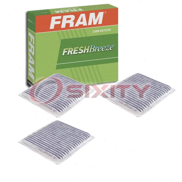 3 pc FRAM Fresh Breeze CF9846A Cabin Air Filters for AZL063 C35504C LF328 ye
