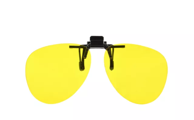 THUNDER®  Brillen Clip Nachtfahrbrille | Brillen Aufsatz | Überbrille | Clip-on