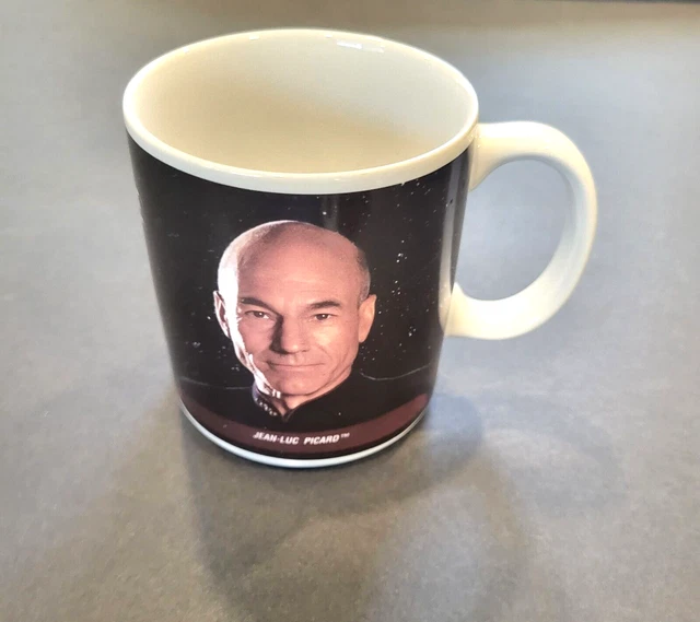 Star Trek The Next Generation Mug 1993 Paramount Pictures - Picard La Forge