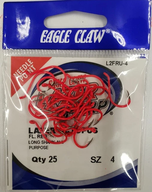 Eagle Claw Lazer Sharp HP Quik Clip – Peso Da 1/32 Oz – 5 Pezzi – Cambio Rapido Per Jig