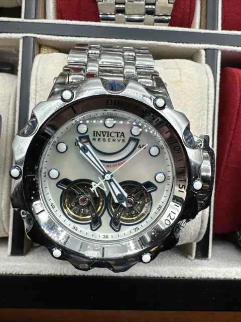 Invicta Men’s Reserve Venom Automatic 36020 51MM  Open Heart Subaqua Platinum