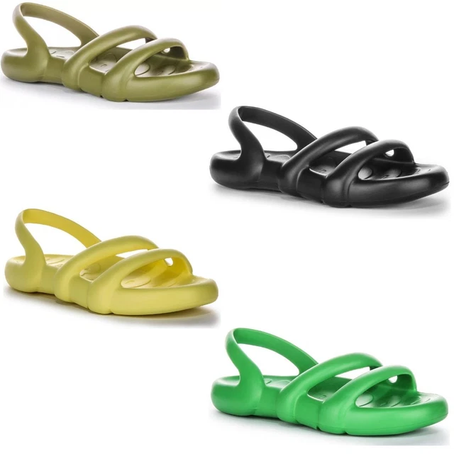 CAMPER KOBARAH FLAT Eco Endless Flux Rubber Womens Sandal Olivegreen UK 3 8 47.99 PicClick UK