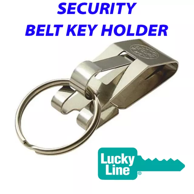 Belt Clip - Keyring Key Chain  Secure A Key - Security - Business (SLIP THROUGH)