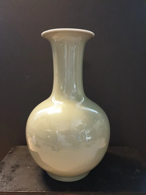 Antique CHINESE Vase Balustre Celadon ( chine qing ming céramique porcelaine)
