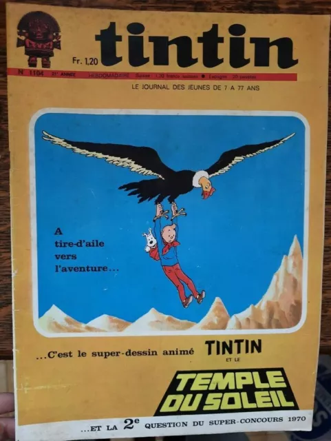 Journal Of Tintin No 1104 - Tintin And The Temple The Sun /