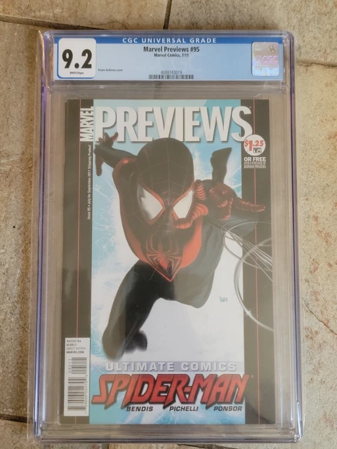 Marvel Previews #95  CGC 9.2  JULY 2011 1st Miles Morales Cover first appearance