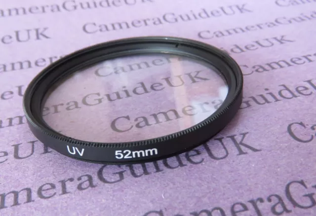 52mm UV Filter Ultra Violet For Nikon Canon Olympus Sony Camera Lens SLR DSLR