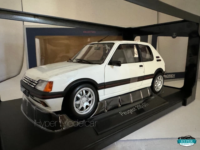 Norev – Peugeot 205 GTi 1.9 1989 – Modèle 1/18 Blanc – Miniature Collection