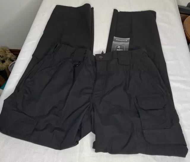 Propper Womens Black Tactical Pants 9 Pocket Cargo Ripstop Unhemmed Size 12
