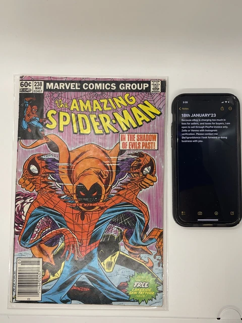 Marvels Amazing Spider-Man #238 1st App Of Hobgoblin Newsstand With TATTOOZ 2