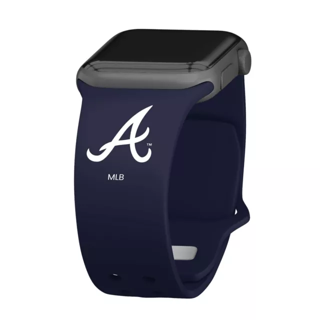 Game Time Atlanta Braves Apple Compatible Silicone Apple Watch Band