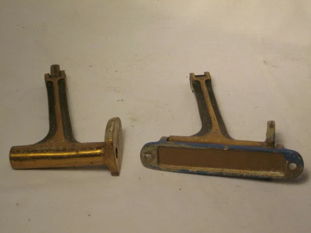 2 vintage FIRE DOOR HARDWARE B-956  H.B. IVES Gravity Door Type Coordinator 3