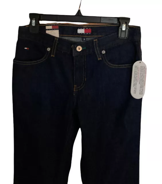 Vintage Tommy Hilfiger Womens Jeans Flare Leg 2001 Size 3 NEW w TAGS Dark Wash