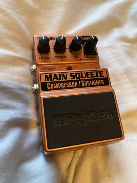 Digitech Main Squeeze Compressor Sustainer Guitar Effects Pedal