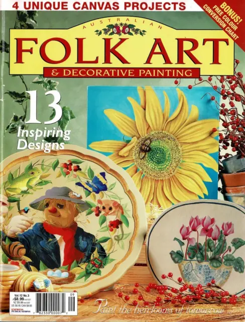 Australian Folk Art & Decorative Painting Magazine Vol 12 No 3 EXCELLENT as NEW