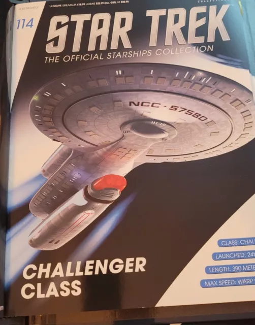 Star Trek Eaglemoss Issue 114 Challenger Class USS Buran Ship & Magazine