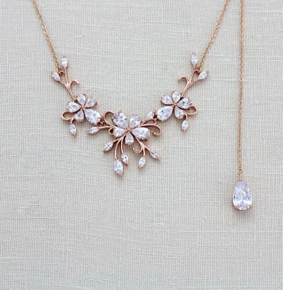 2Ct Pear Cut VVS1/D Diamond Lab Created Pendant 14K Rose Gold Finish Free Chain