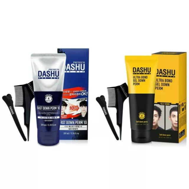 Dashu for Men Ultra Bond Gel Down Perm + Fast Down Perm Set / Side Hair Styling