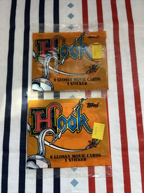 HOOK 1991 MOVIE Trading Cards Topps Pack Glossy Cards 8 Cards + Sticker  Sealed £2.65 - PicClick UK
