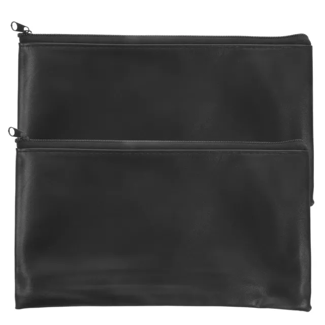 2 Pcs Waterproof Deposit Bag Man Bags for Men Coin Check