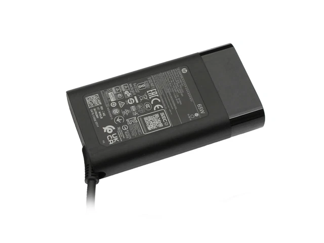Chargeur HP ProBook 450 G5 – 65W, 19.5V, Fiche Bleue Coudée – Alimentation D’origine Avec Câble Secteur