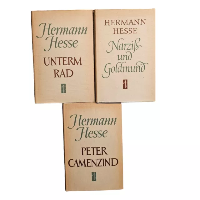 3x Hermann Hesse - Narziss und Goldmund - Unterm Rad - Peter Camenzind - Aufbau