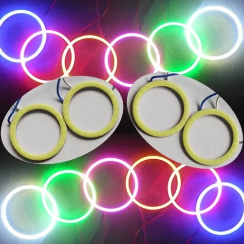 2pairs 40mm 5Watt 12V Mini COB LED Angel Eyes Halo Ring Light Bright Beautiful