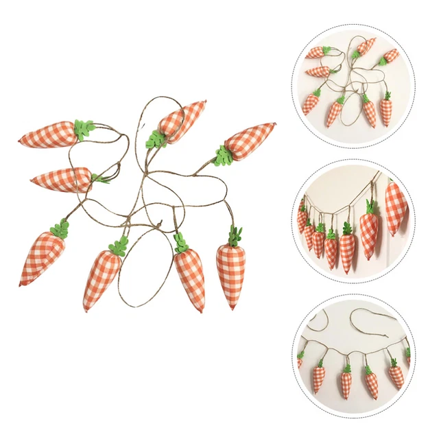 2 Stück Ostern Wand Anhänger Schöne Karotten Dekoration Wandbehang Schmuck