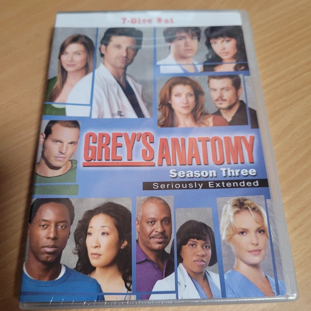 GREY'S ANATOMY: SEASON (DVD, 2007, Seriously Extended Brand New