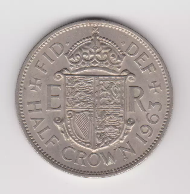 1963 Great Britain Half Crown KM# 907 | ½ Crown - Elizabeth II UK Coin