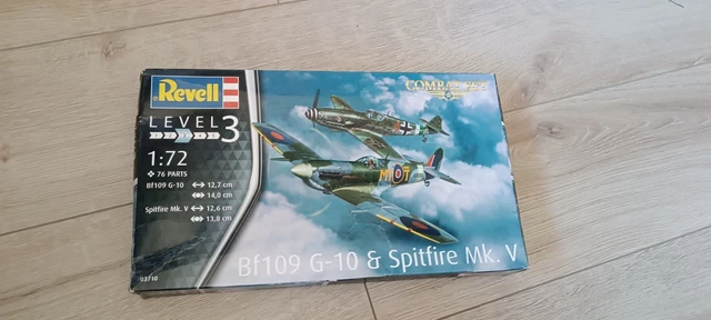 Avion Maquette Lot 1/72 Revell Sptifire Messerschmitt Bf-109