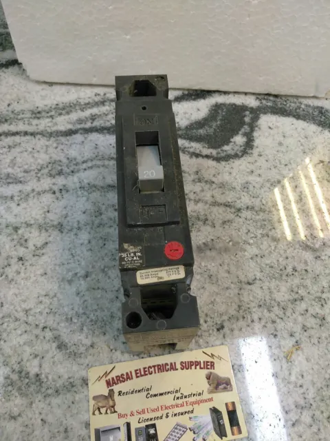 General Electric THED113020 Circuit Breaker s 20A 277VAC 125VDC 1 Pole (27C1